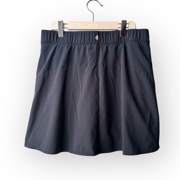 T by Talbots Active Tennis Skirt Zip Pockets Size L, Black - Picture 2 of 6